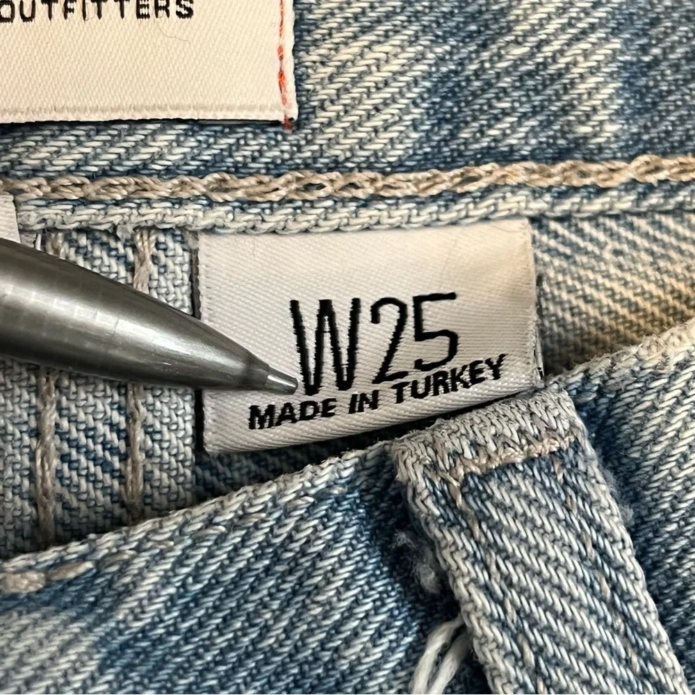 BDG Urban Outfitters High Rise Baggy Jeans Womens 25 Blue Denim Distressed - Picture 7 of 14